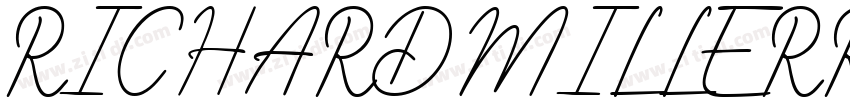 RICHARD MILLER Regul字体转换